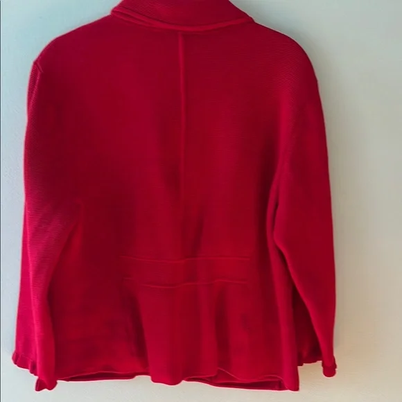 Talbots Red Blazer with Gold Buttons - Picture 4 of 4